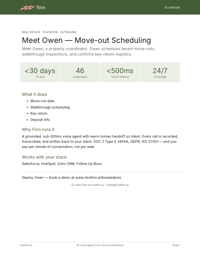 Move-out Scheduling — Owen (playbook)