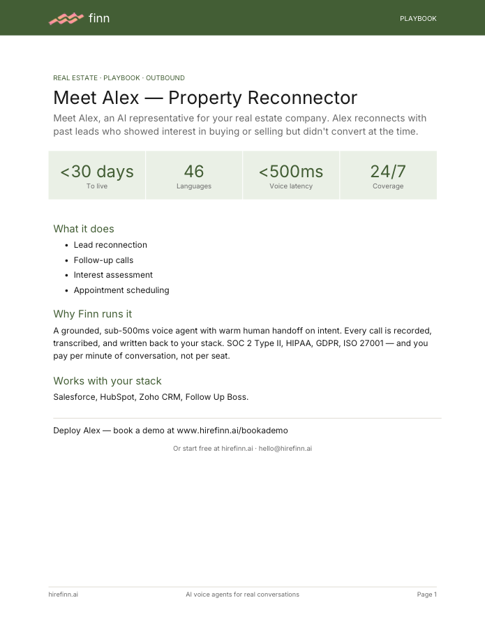 Property Reconnector — Alex (playbook)